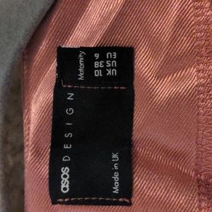 Pink Shimmer Faux Wrap Maternity Dress size 8